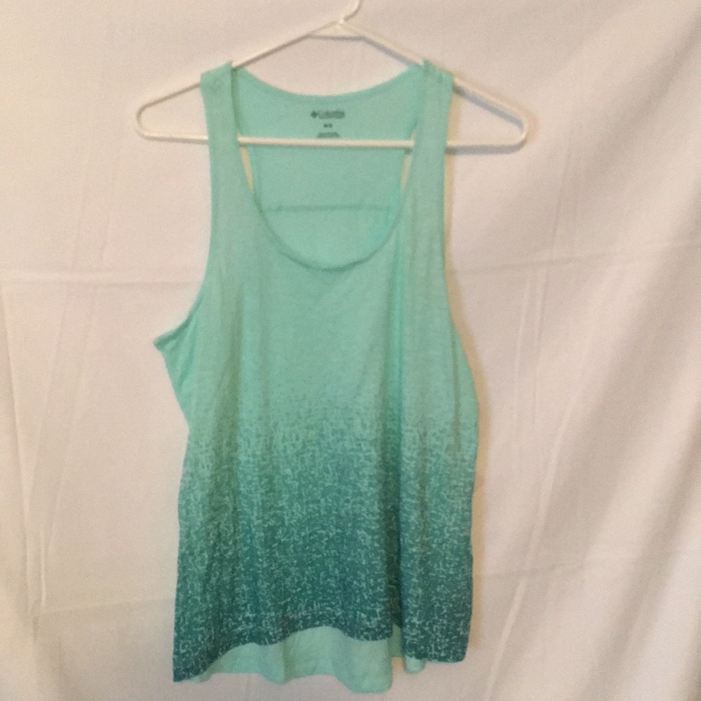 Columbia Green Active wear Shirt Suze Medium